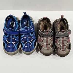OshKosh B’gosh Boys Sandals Bundle Sz 11 & 12 – Blue & Gray Water Shoes